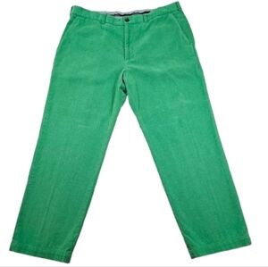 Vintage Y2K BROOKS BROTHERS Corduroy Ribbed Slant Pockets Mens 40x30 Green Pants